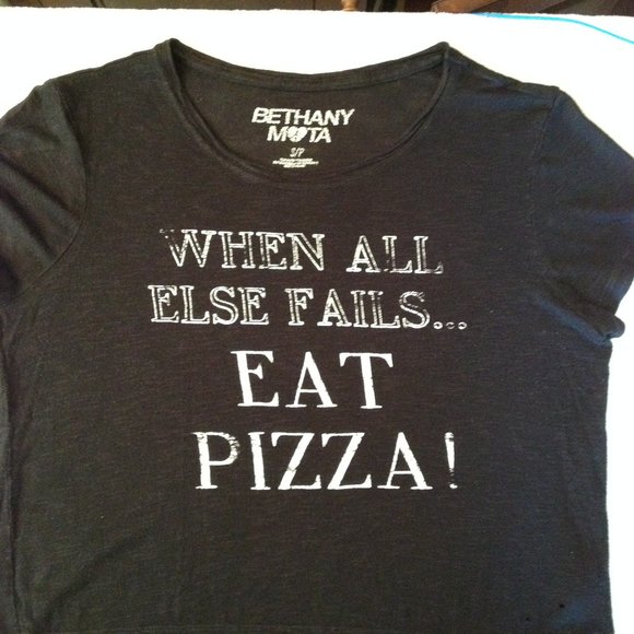 4/$15  Bethany Mota Black Tee Size S - Picture 1 of 7